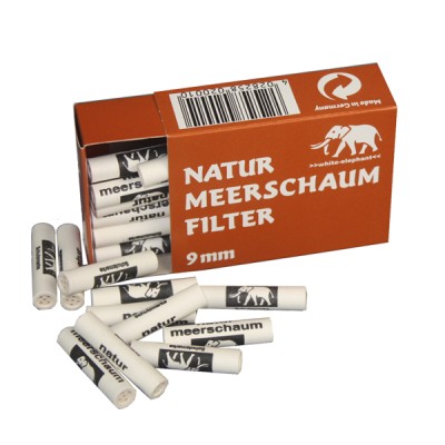 Natur Meerschaum Filter 9mm